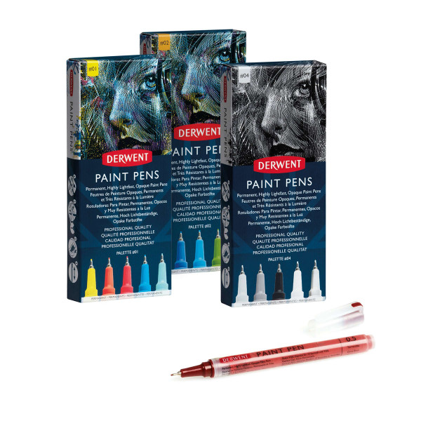 Derwent Paint Pen Tuschestift Set