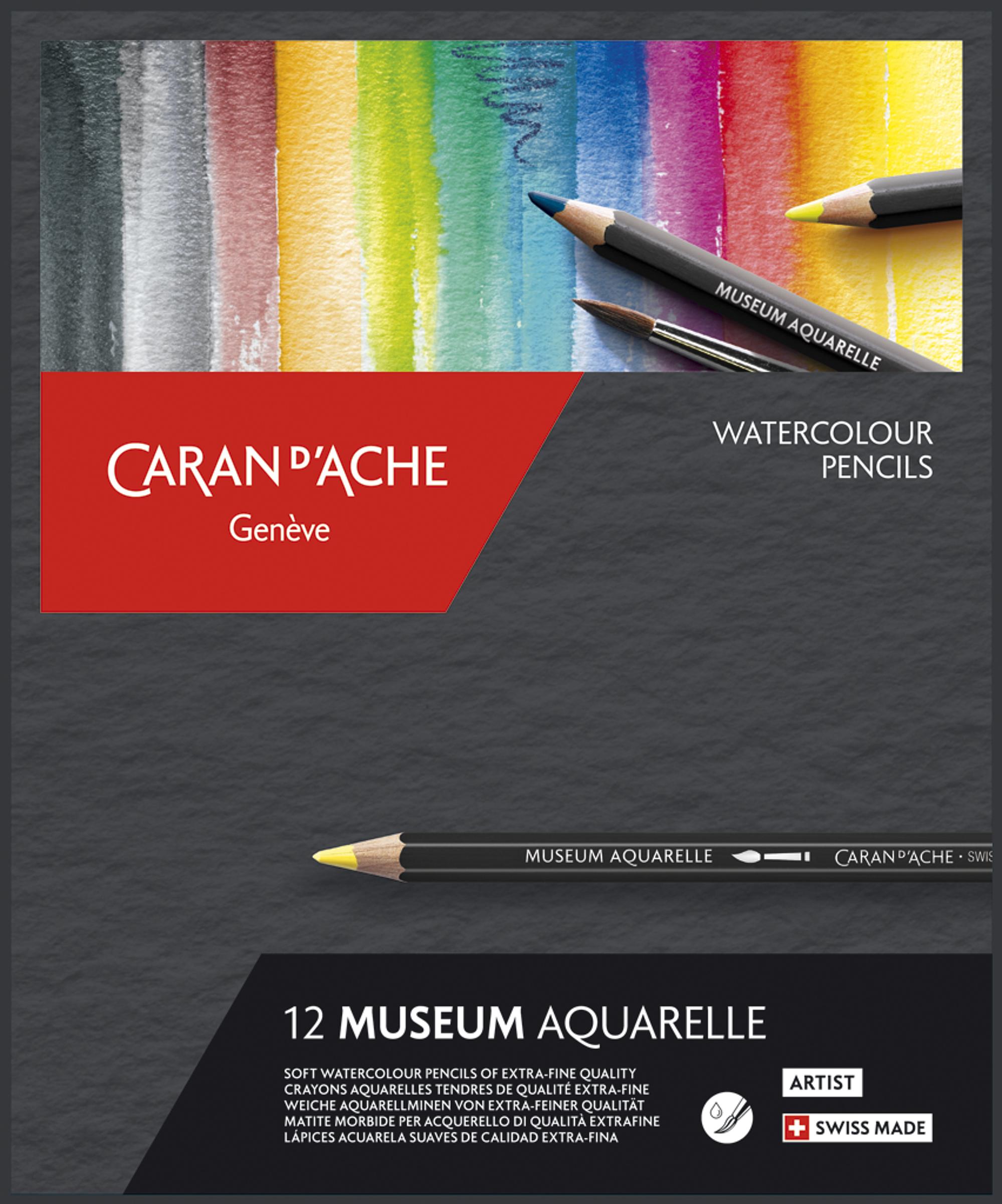Combinaison De Crayons Aquarelle 46 Pièces, Stylo De Couleur Pour