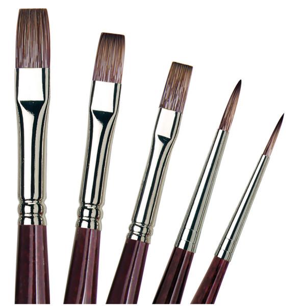 Da Vinci Grigio Öl- und Acrylmalpinsel-Set
