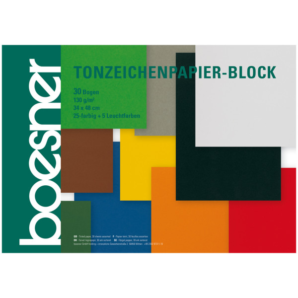 boesner Bloc avec papier teint XXL