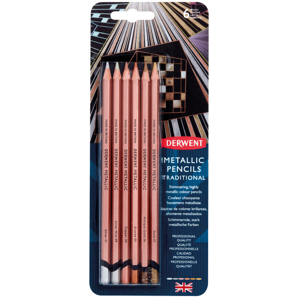 Derwent Metallic Pencil Zeichenstift-Set