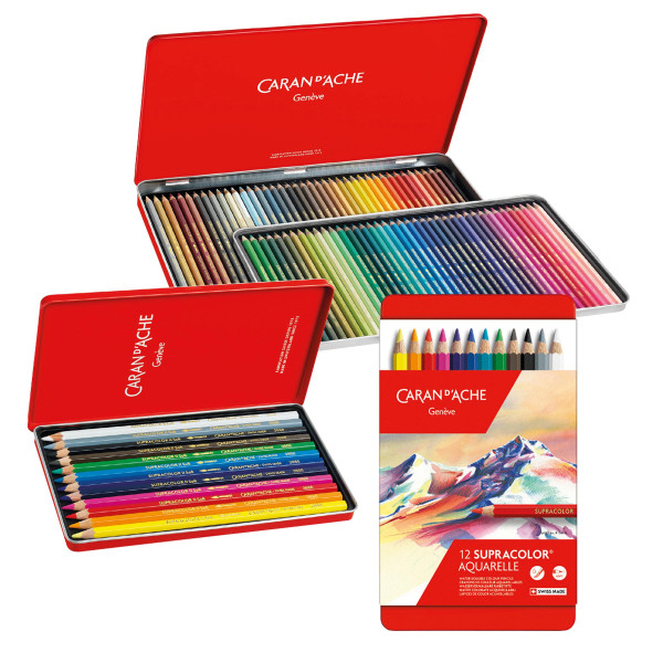 Caran d'Ache Set de crayons aquarellables Supracolor Soft pour artistes